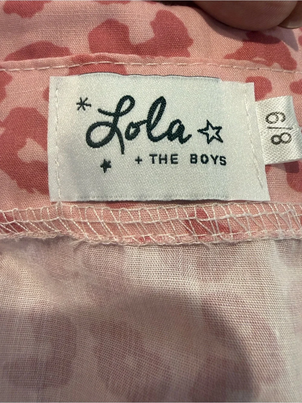 Lola and The Boys Pink Cheetah Skirt and Top Set in Size 8/9